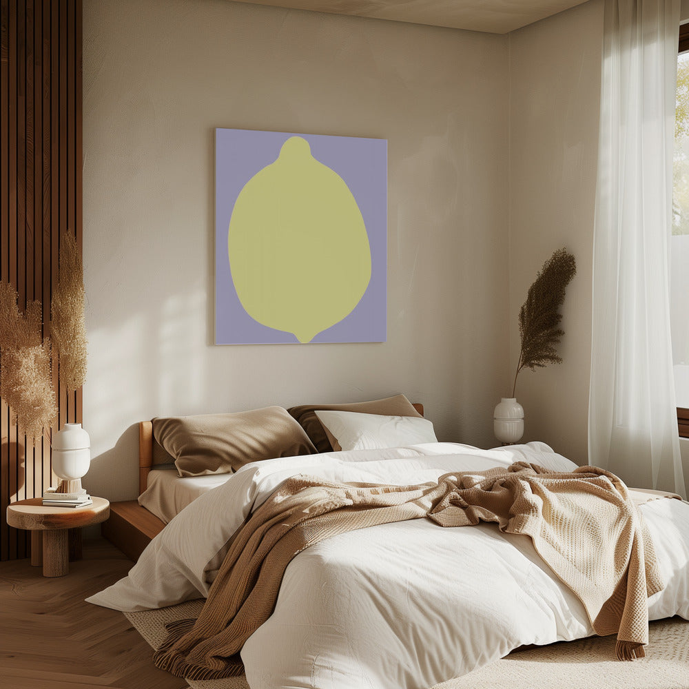 Citroen op Lavendel | Canvas