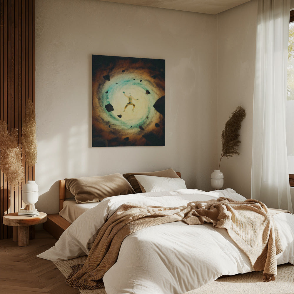 Achterop raken | Canvas