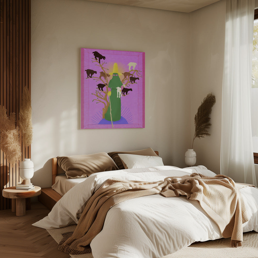 Heilige Vrouw Herder | Canvas