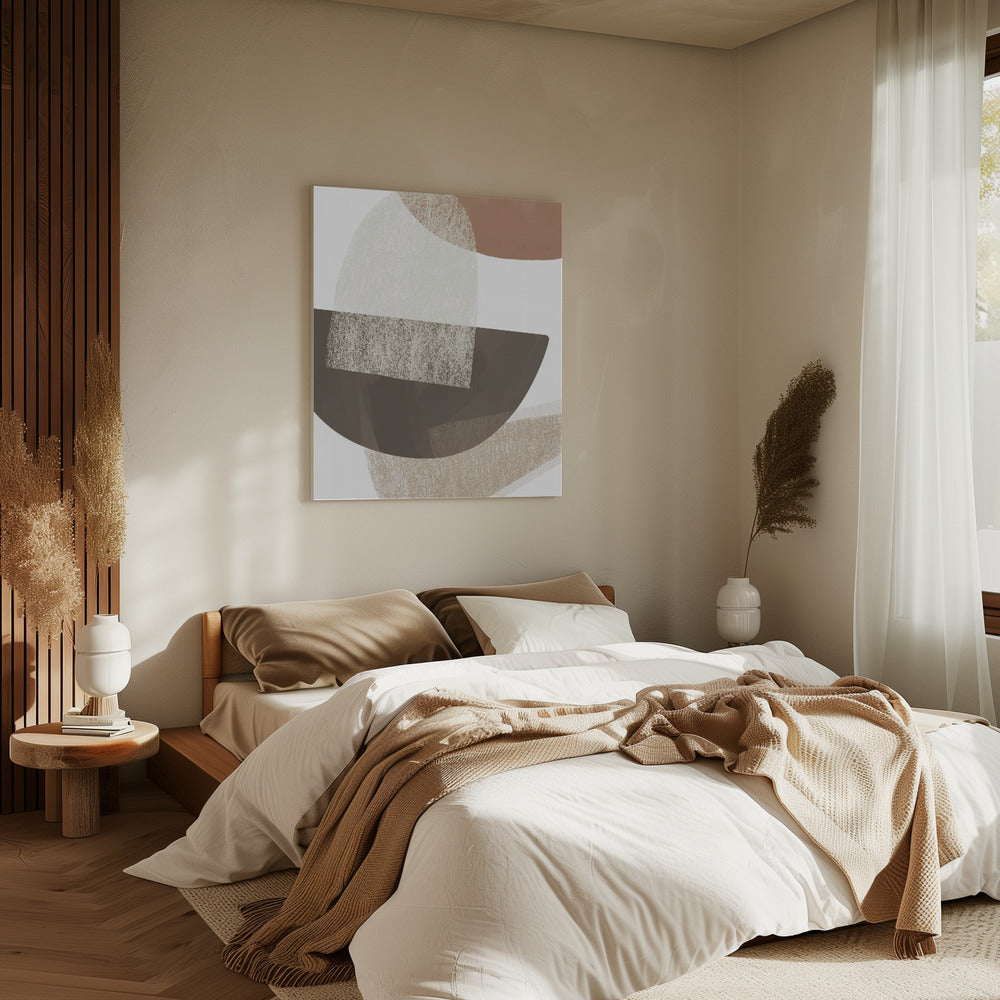 Aardse geometrische kunst | Canvas