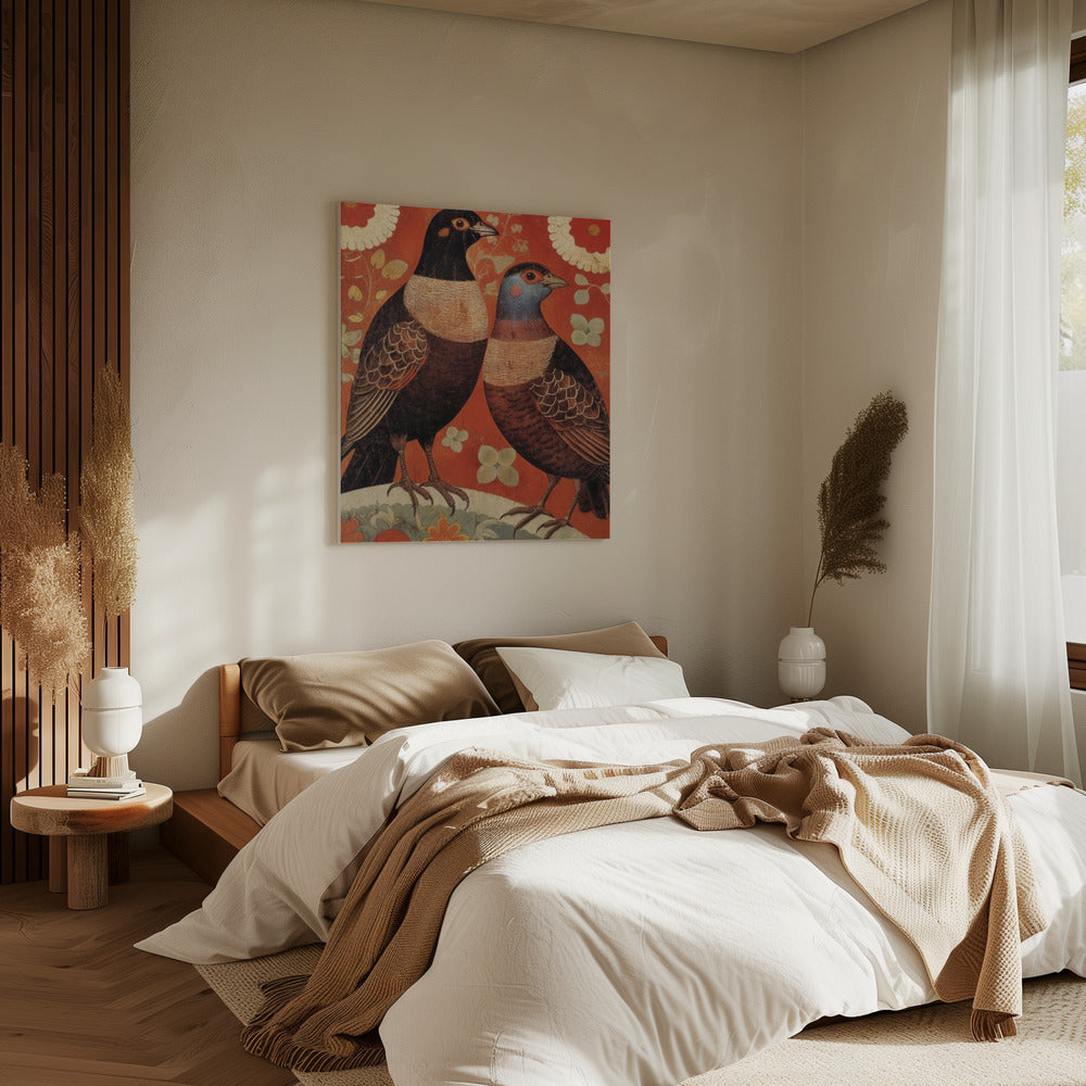 Vogele elegantie | Canvas