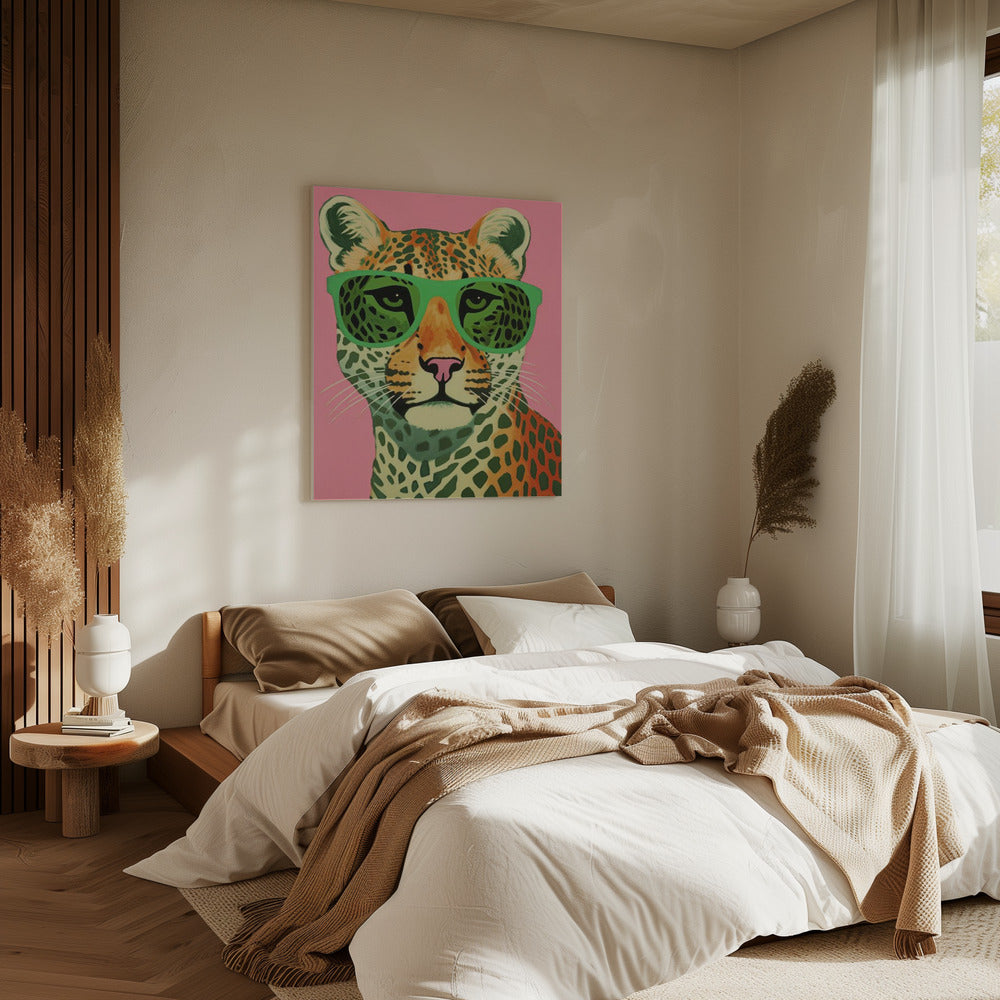 Cool kattenportret | Canvas