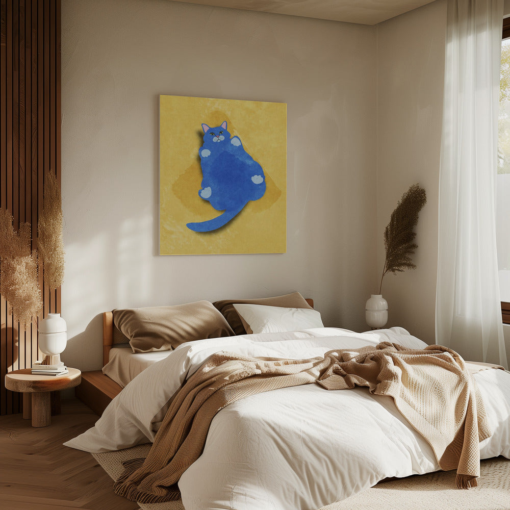 Dikke kat | Canvas