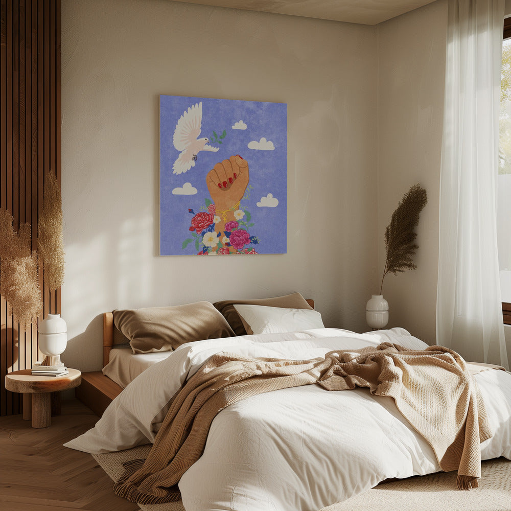 Feministische Vuist | Canvas