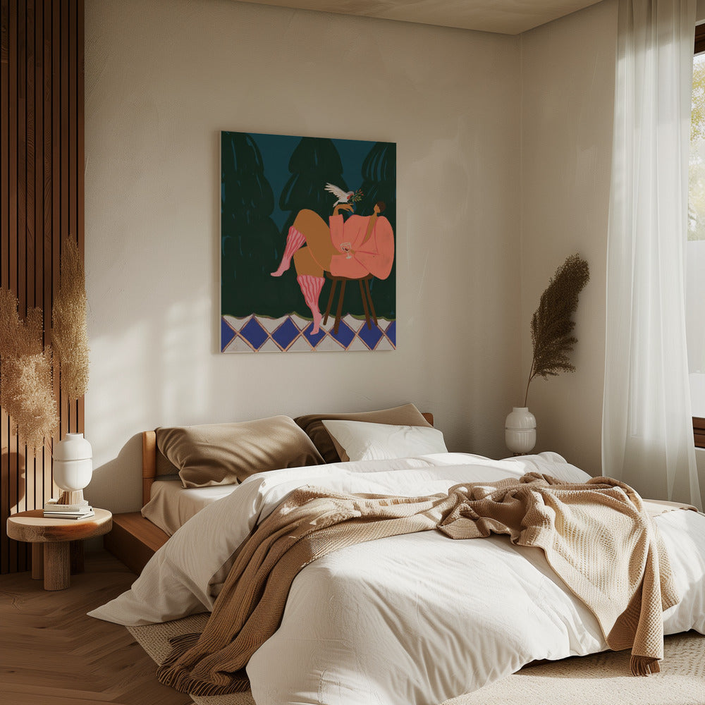 Een klein vogeltje vertelde me | Canvas