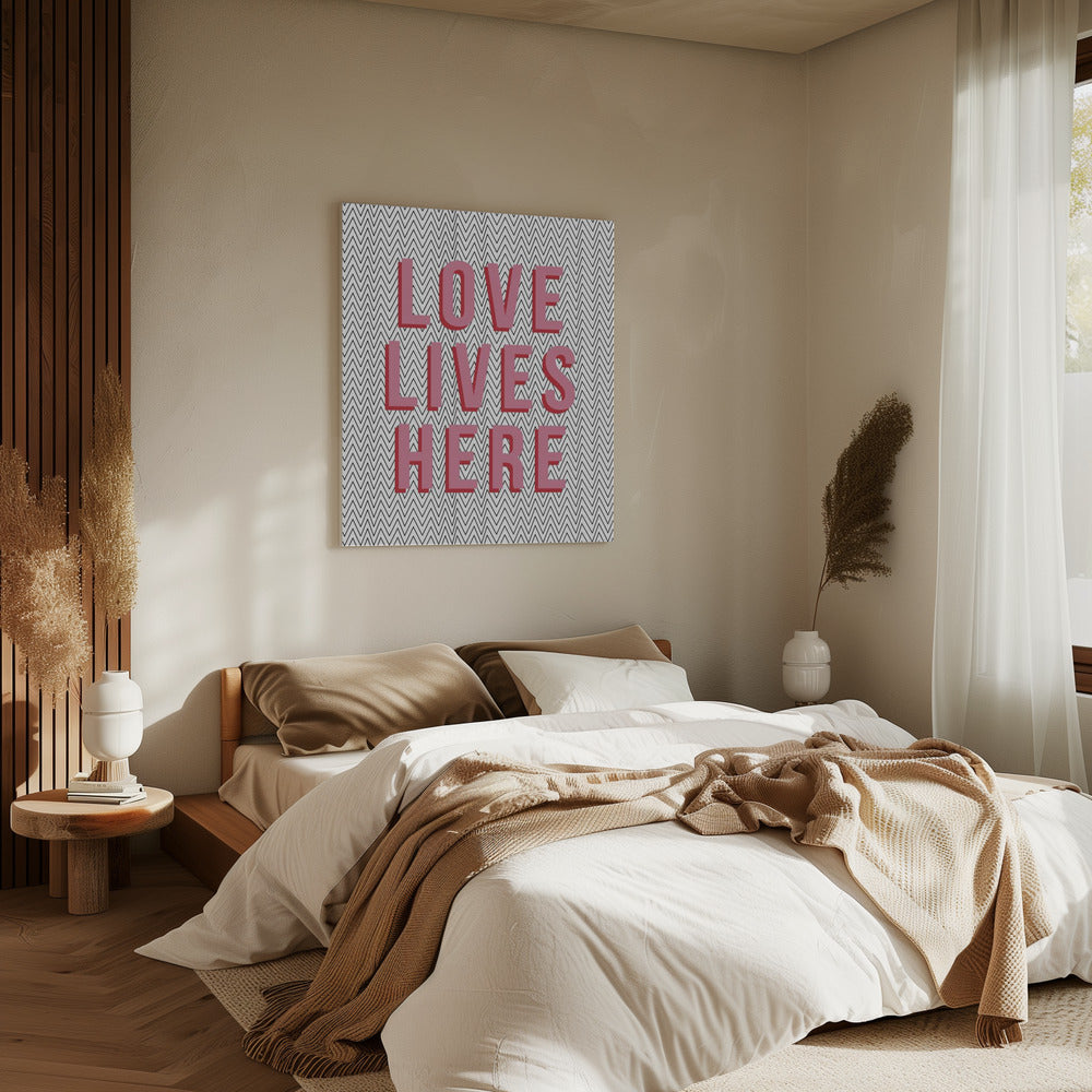Liefde woont hier | Canvas