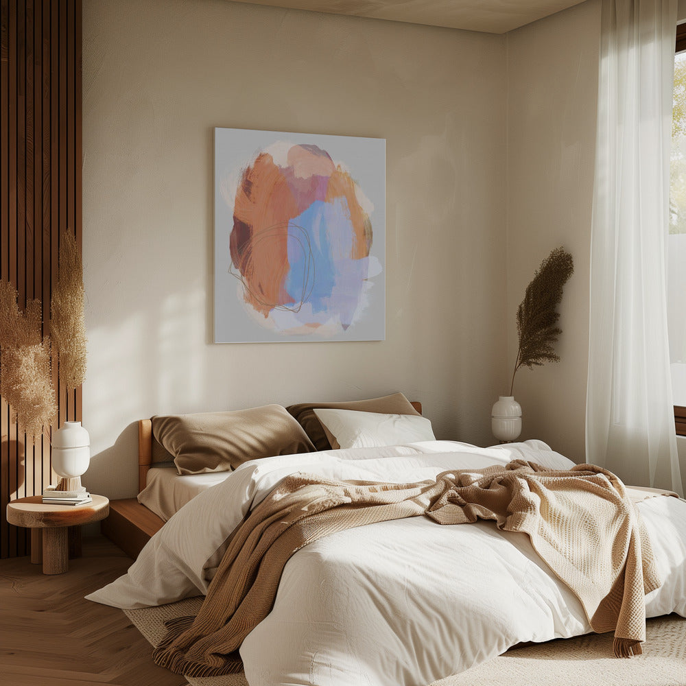 Abstracte penseelstreken 38Z | Canvas
