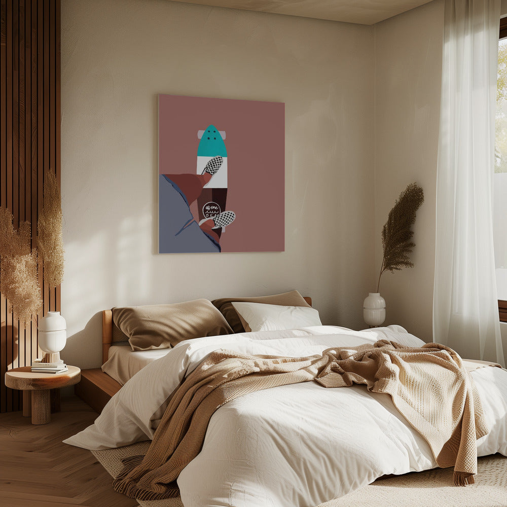 Geruite rit | Canvas