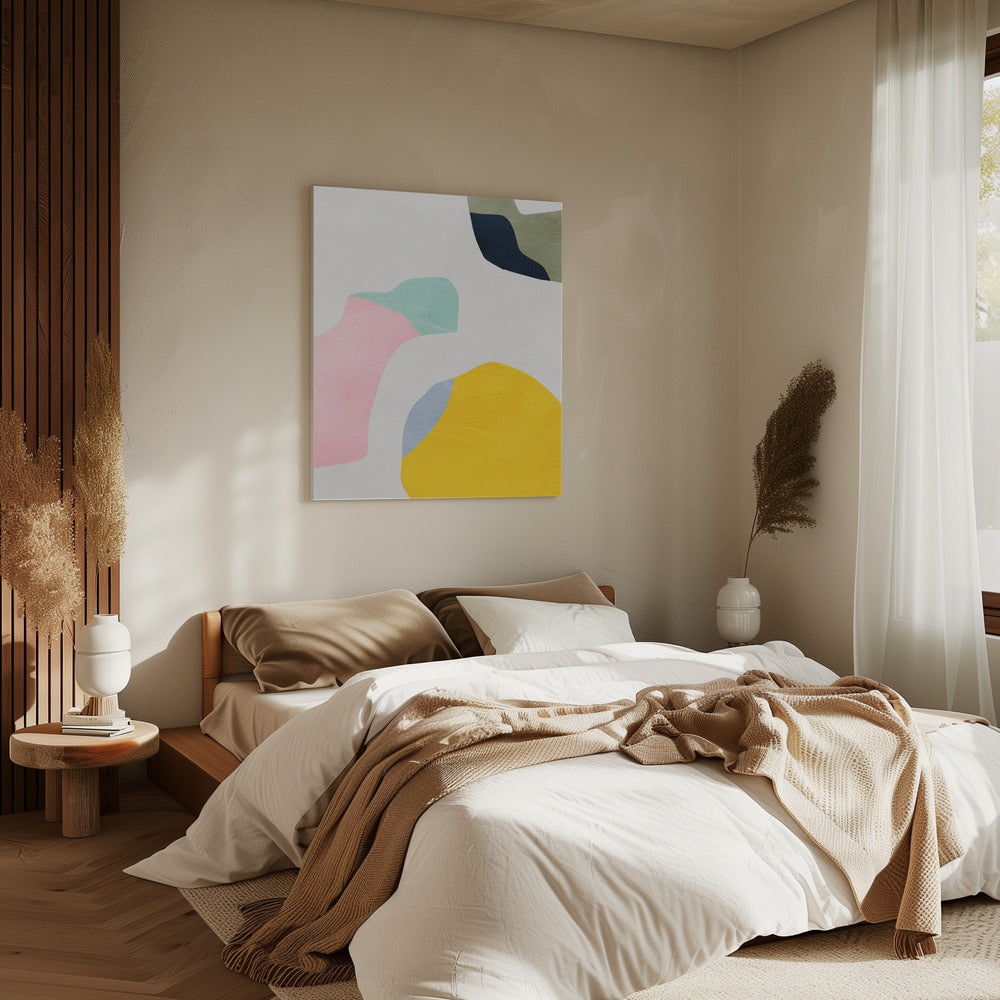 Pastel Minimale vormen | Canvas
