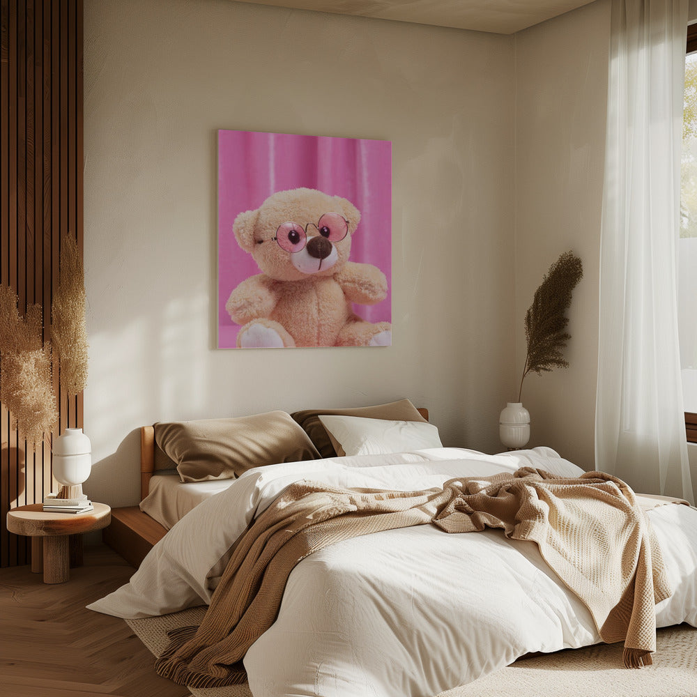 Hippie in roze | Canvas