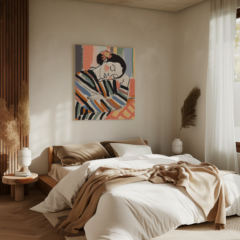 Gestreepte sereniteit | Canvas