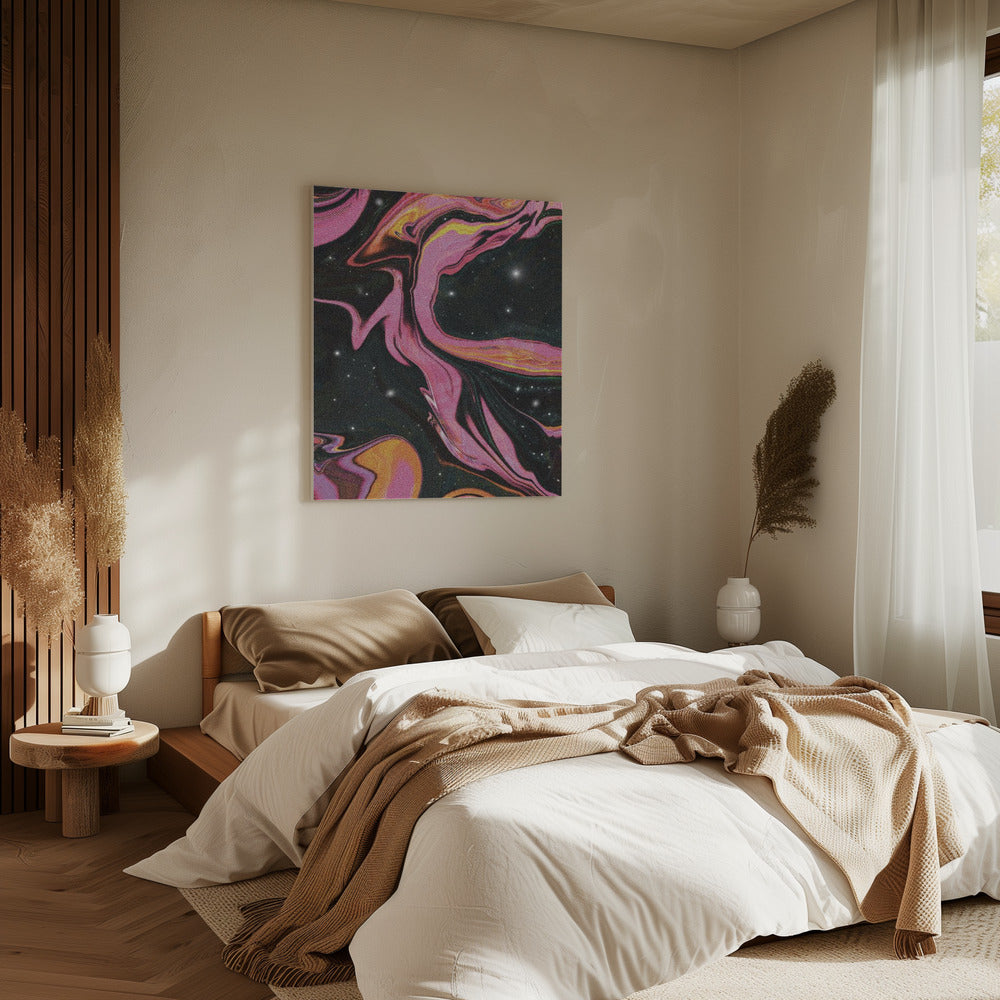 Roze wervelnevel | Canvas
