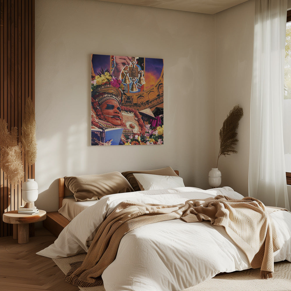 Retro Fantasy Cultuur Collage | Canvas