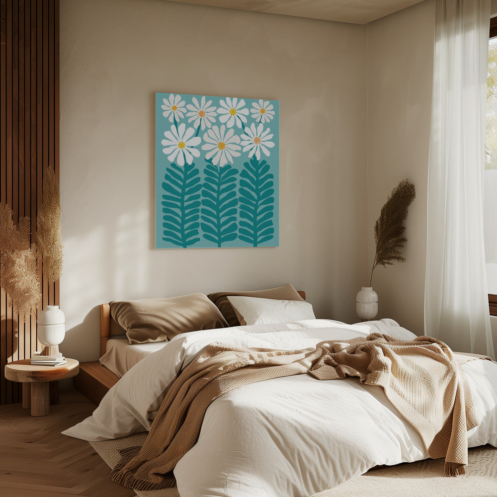 Madeliefje Bloemen | Canvas