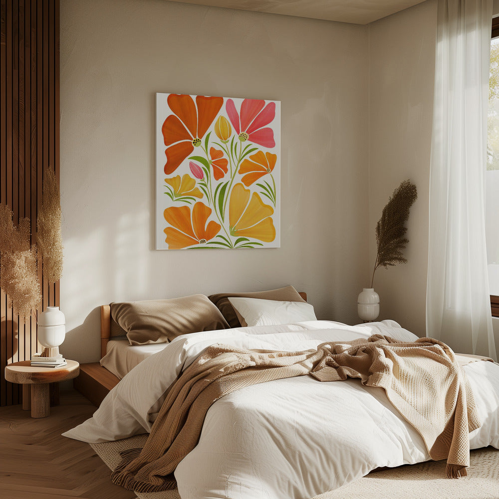 Lentebloemen | Canvas