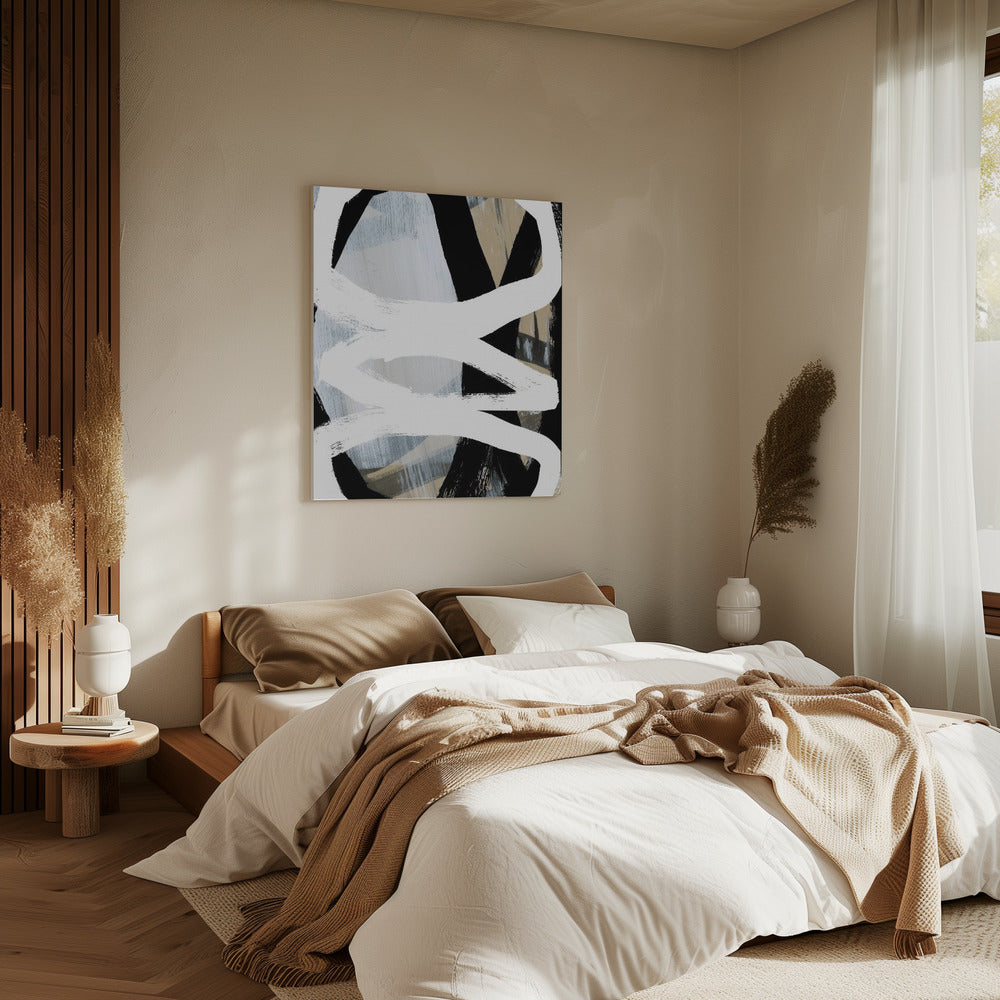 Vet Zwart Op Wit Nr. 3 | Canvas