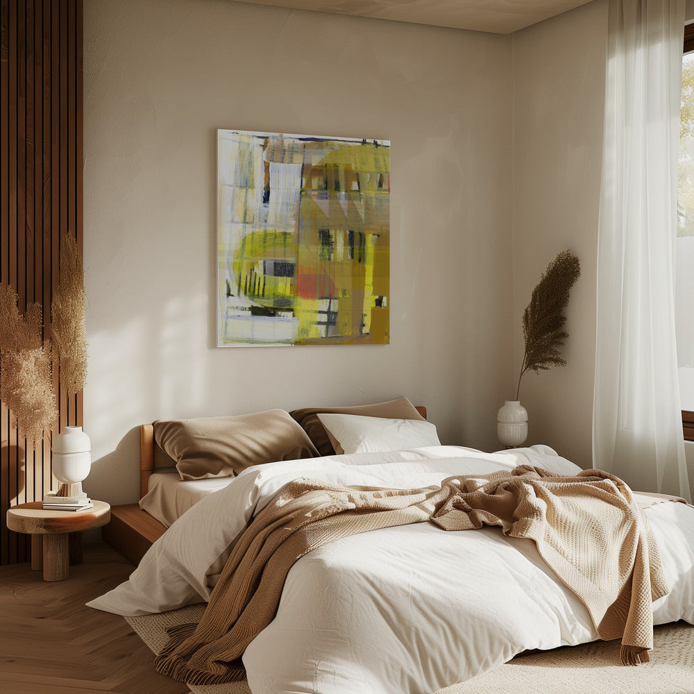 Yellow Ochre Abstract No1 | Canvas