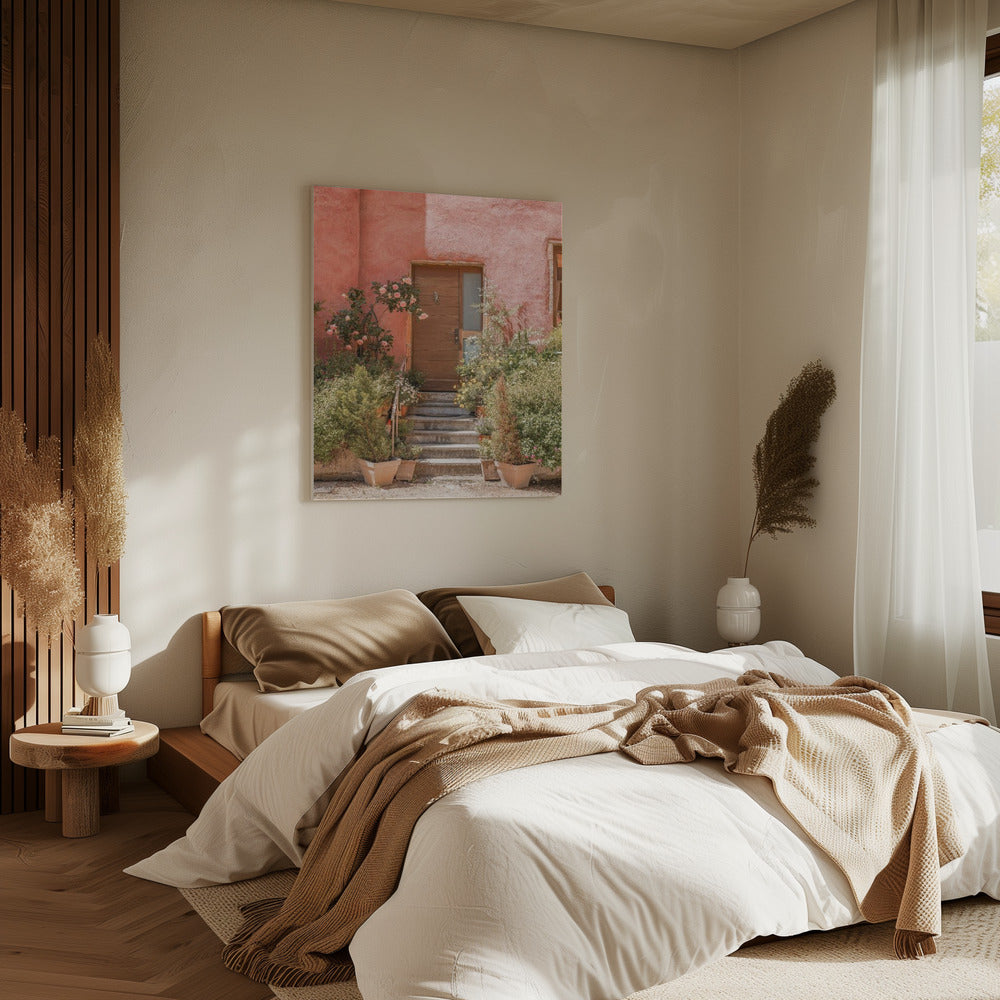 Het Roze Huis | Canvas