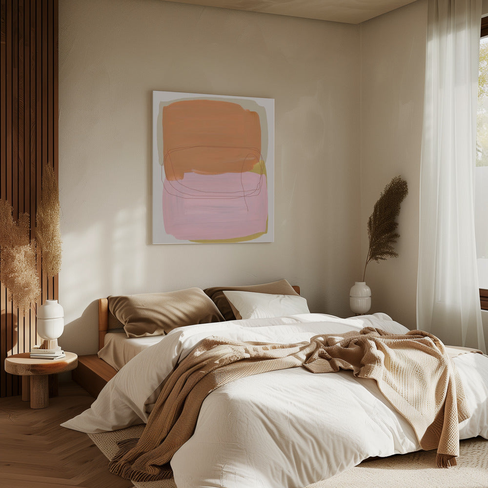 Abstracte penseelstreken 121 | Canvas
