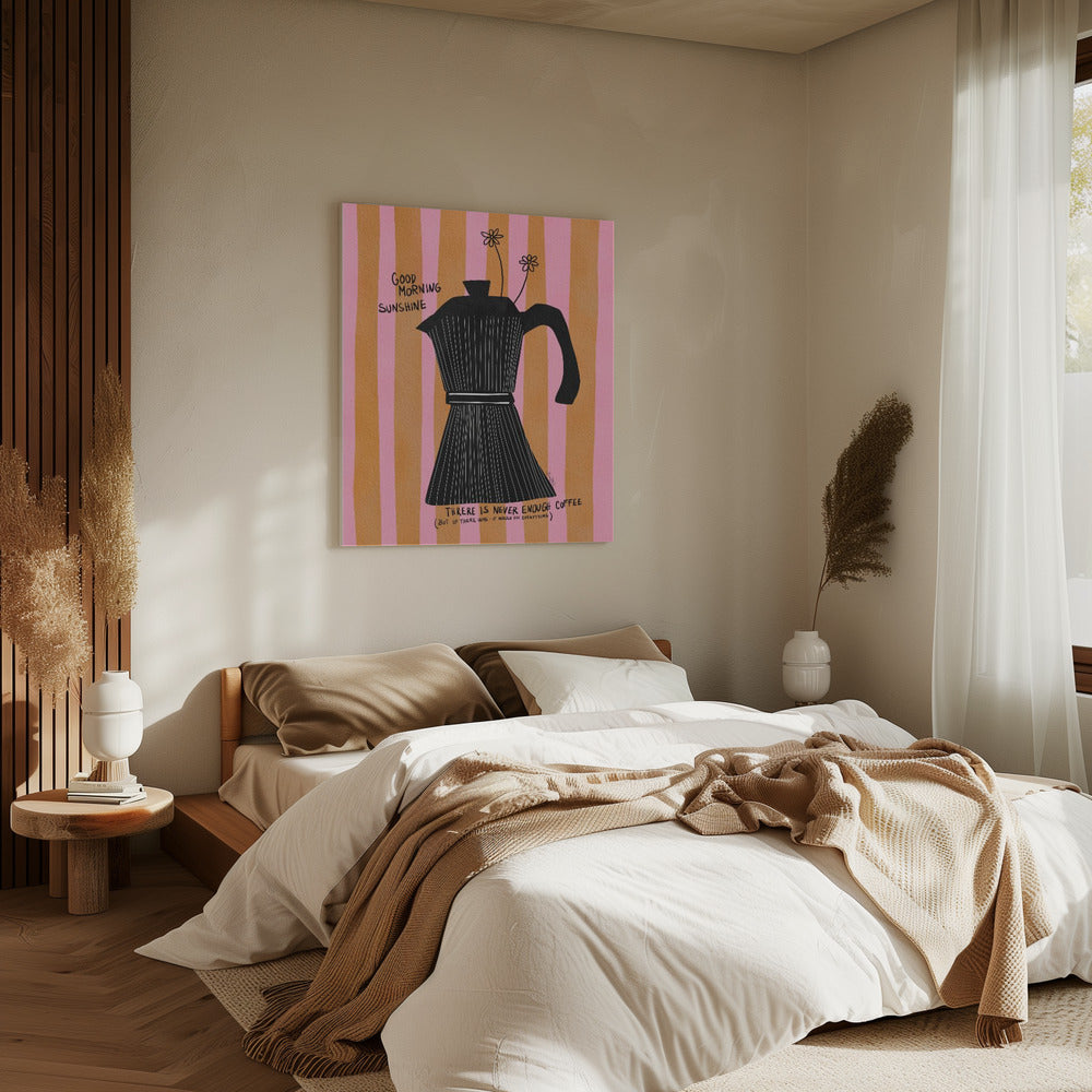 Mocca Koffie Zonneschijn | Canvas