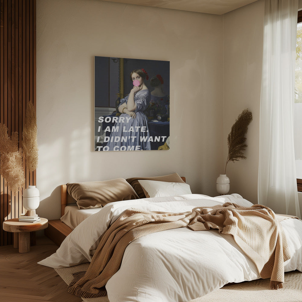 Sorry dat ik te laat ben. Ik wilde niet komen. | Canvas