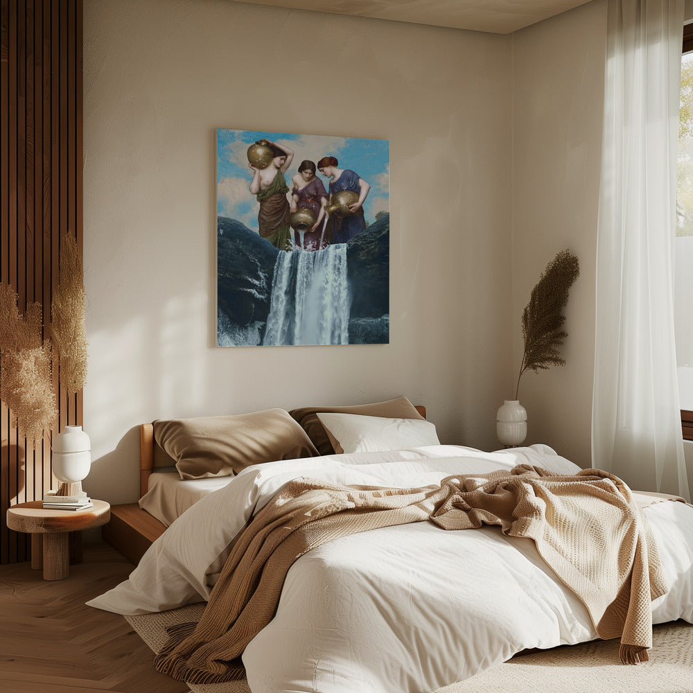Magische waterval | Canvas