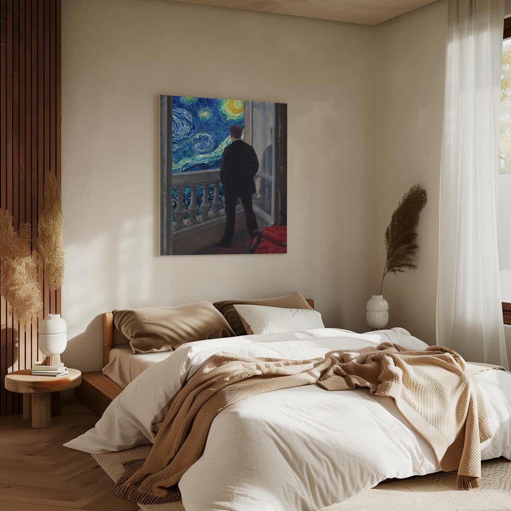 Sterrennachtzicht | Canvas