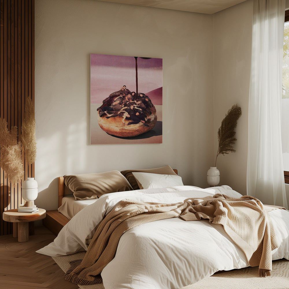Surrealistische decadente donut | Canvas