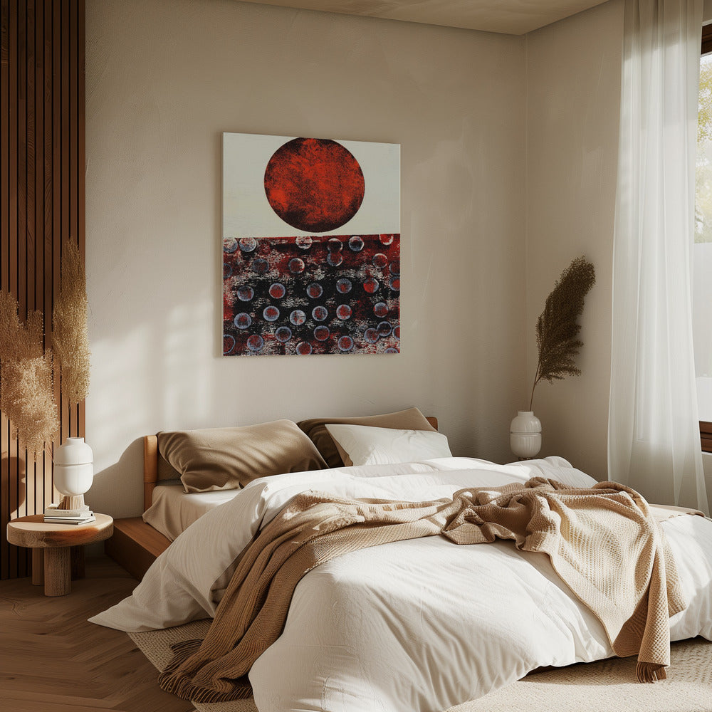 Abstract kunstwerk met geometrische compositie | Canvas