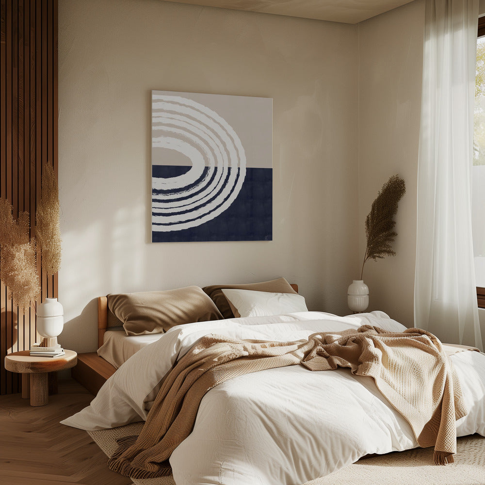 Blauwe regenboog | Canvas