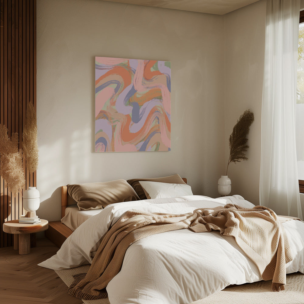 Wervelende tinten | Canvas