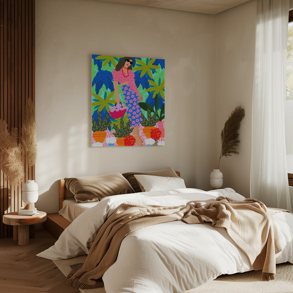 Wandelen tussen tuinen | Canvas