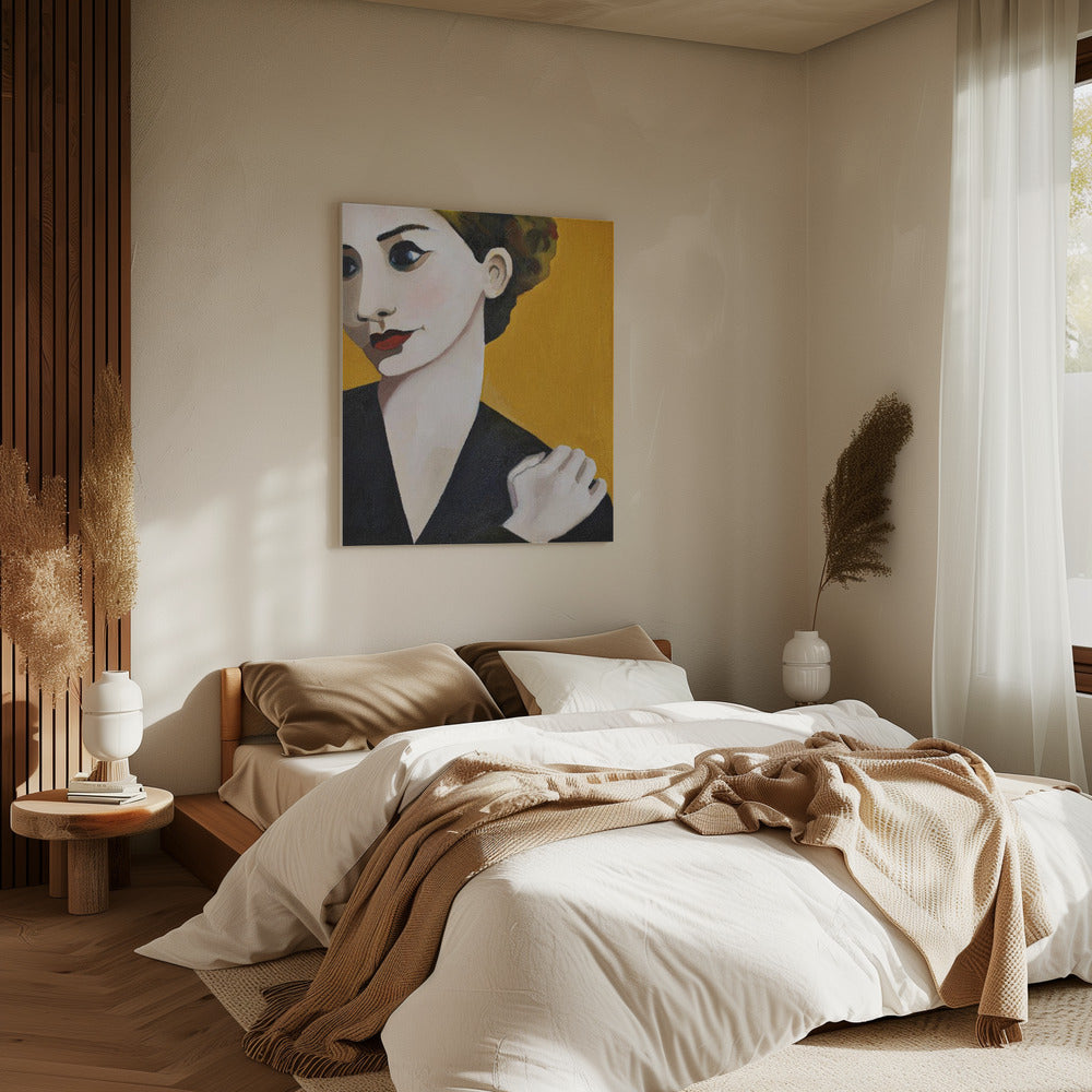 Vrouw Oker | Canvas