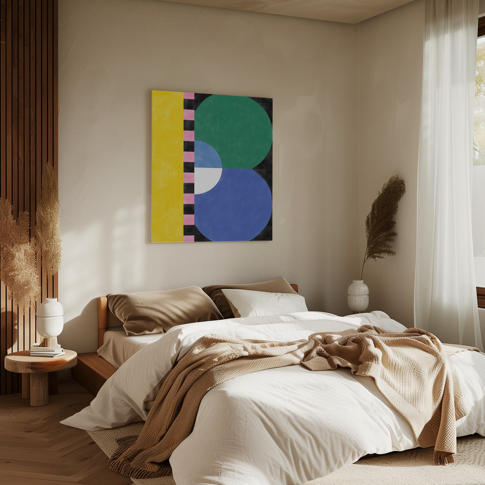 Kleurrijke geometrieblokken en vormen | Canvas
