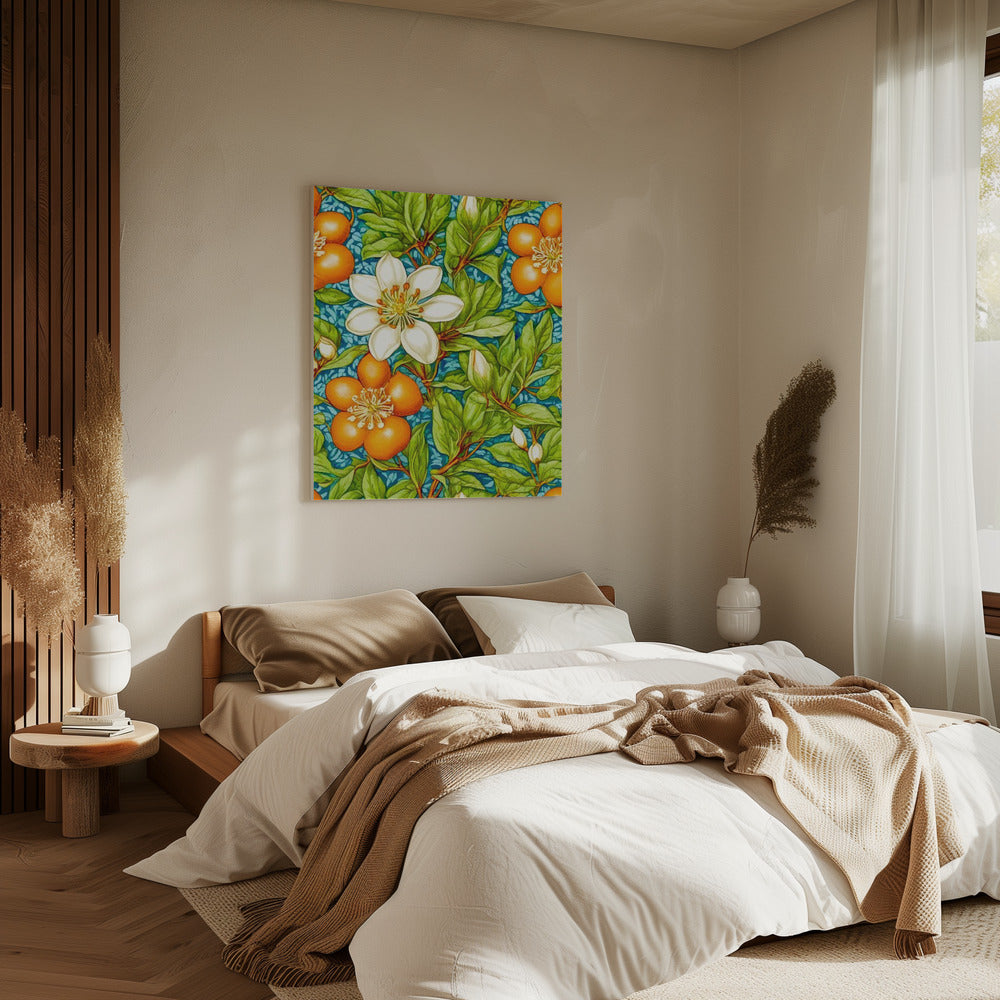 Oranjebloesem Natuurplant | Canvas