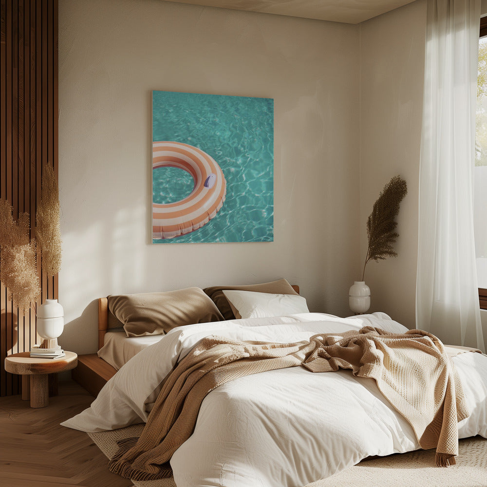 Peach Fuzz Swimming Pool Fun | Canvas