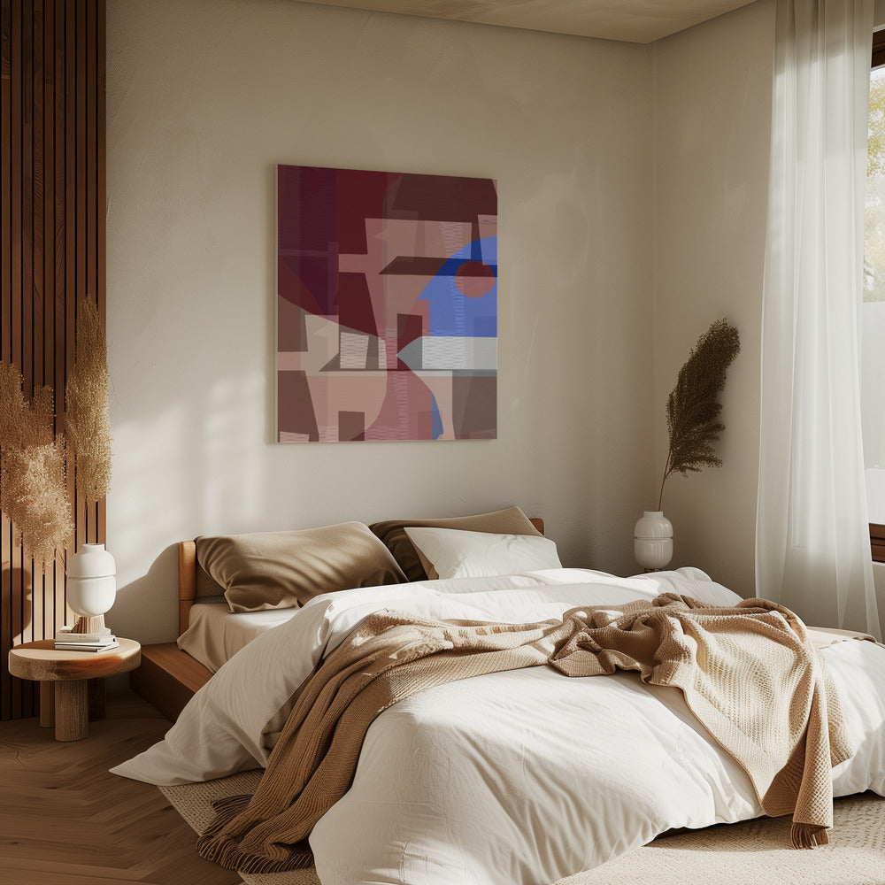 Brown Blue Woven 6 | Canvas
