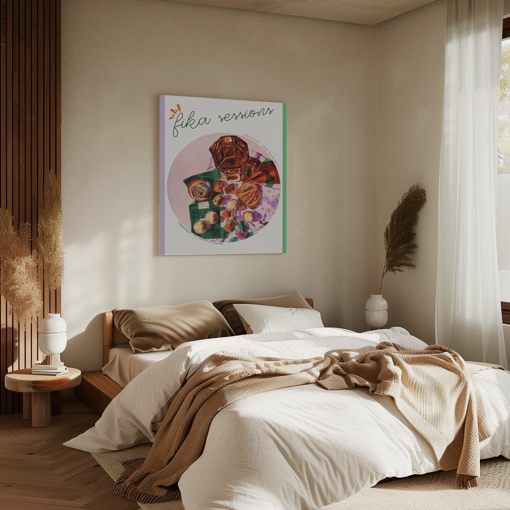 Amber en Groen | Canvas