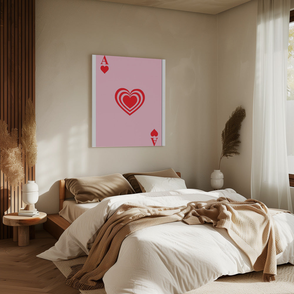 Ace of Hearts Glow | Canvas