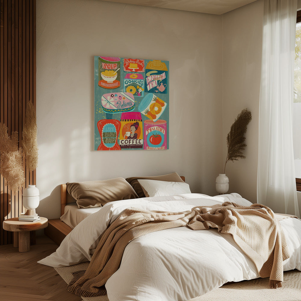 Colorful Pantry Turquoise | Canvas