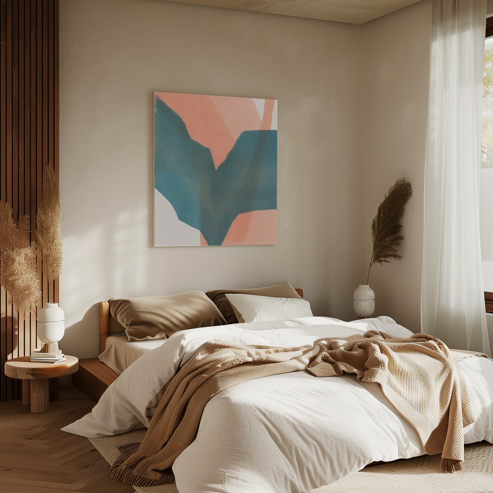 Abstract gedompeld landschap 1 | Canvas