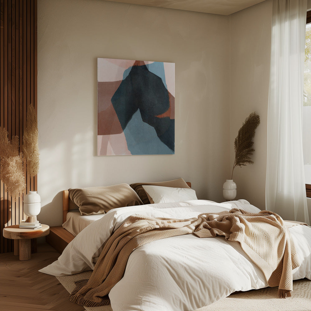 Abstract gedompeld landschap 4 | Canvas