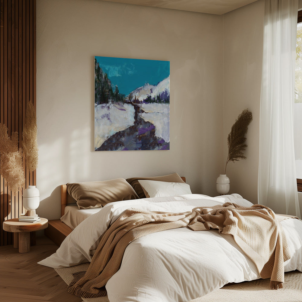 Wintertafereel in het bos 3 | Canvas