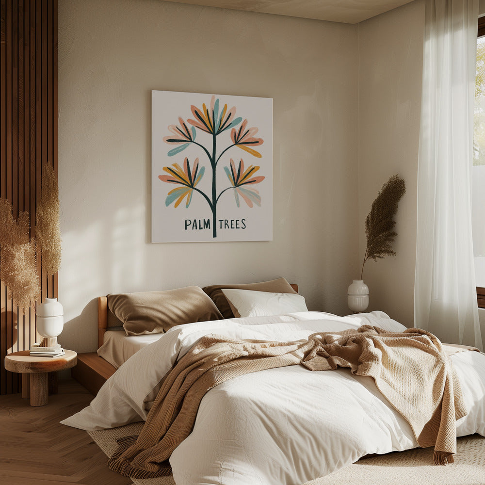 Tropische penseelstreken | Canvas