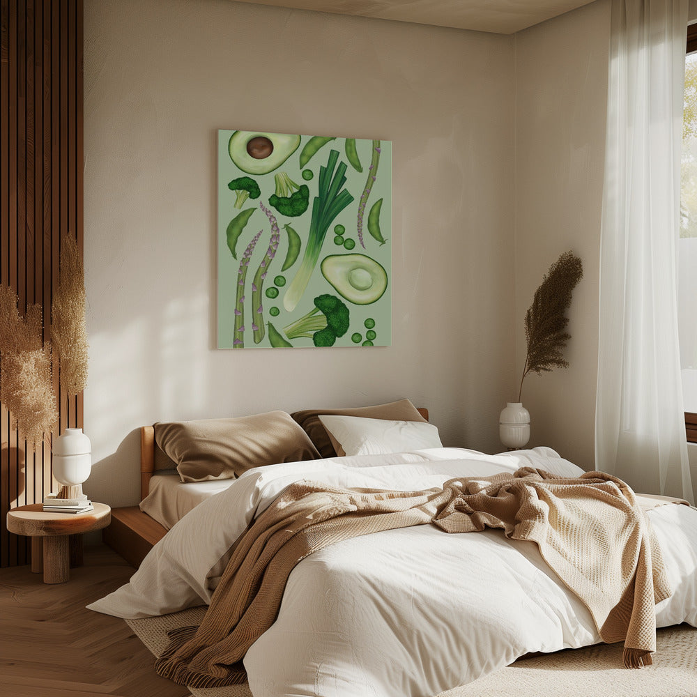 Groene groenten | Canvas