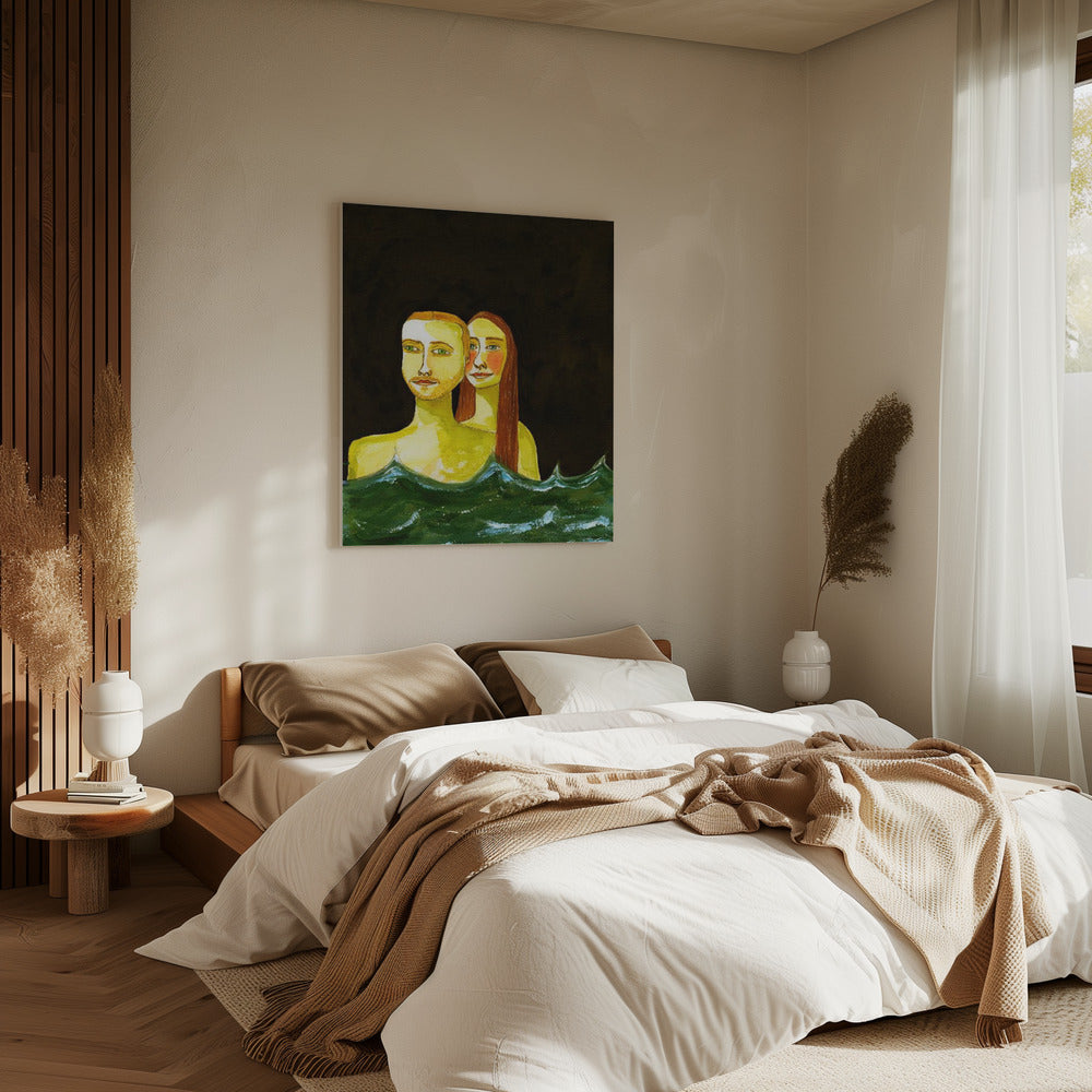 De zwemmers | Canvas