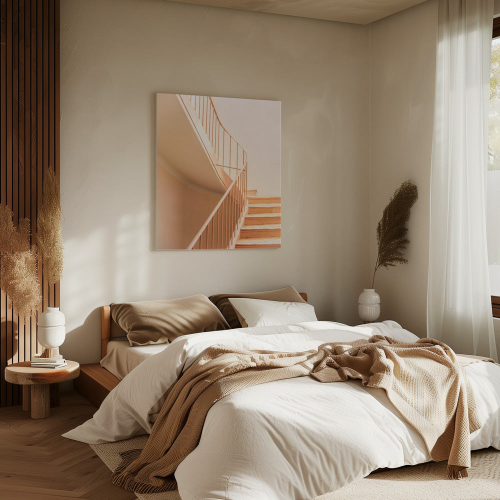 Oranje Trappen | Architectonisch Minimalisme | Canvas