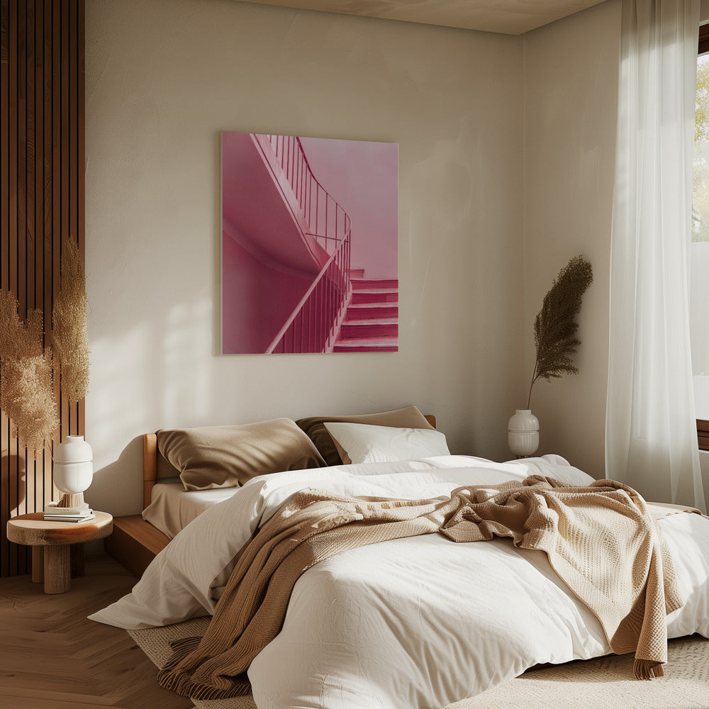 Plum Steps | Architectonisch minimalisme | Canvas