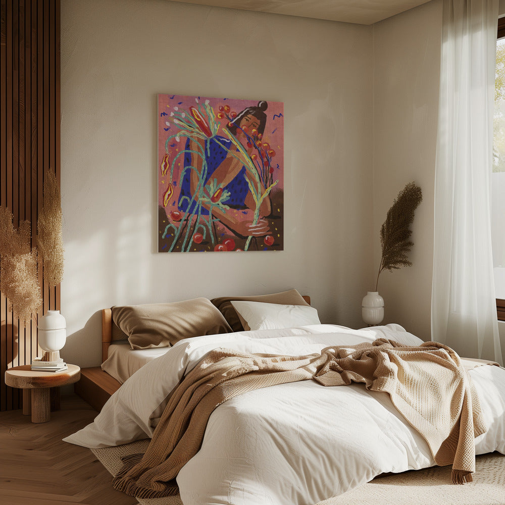 Pluk een bloem | Canvas