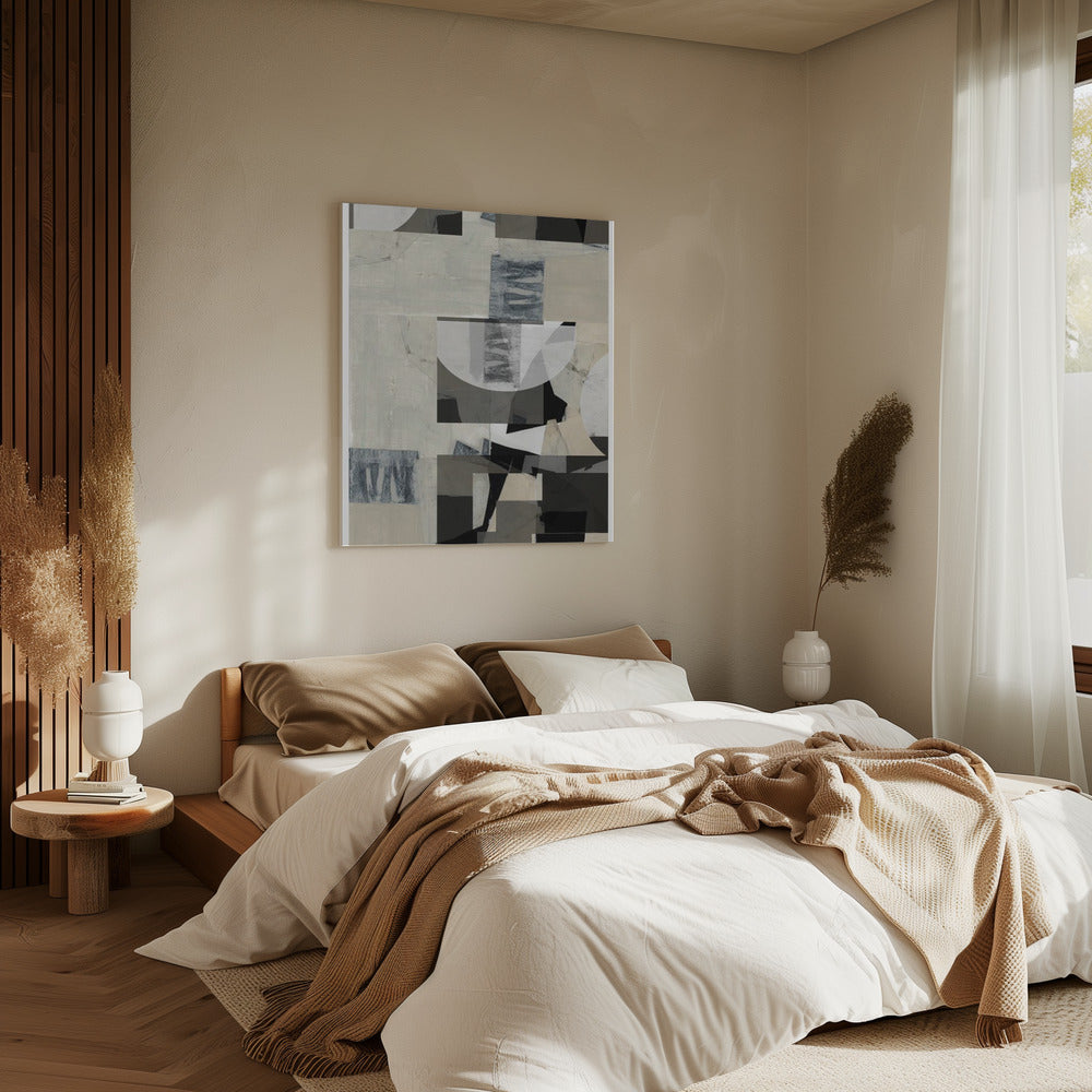 Monochrome compositie nr. 3 | Canvas